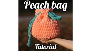 Make an ADORABLE peach bag [upl. by Aseel]