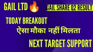 Gail share latest news 🚀 gail share break out🔥ऐसा मौका दोबारा नहीं मिलेगा  GAIL Share next target 🎯 [upl. by Raynah]