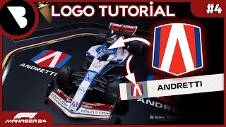 F1 Manager 24  ANDRETTI Logo Tutorial  NO MODS [upl. by Anisirhc465]