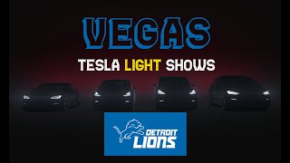 Detroit Lions Touchdown Horn  Tesla Light Show [upl. by Cloe]