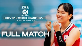 JPN🇯🇵 vs KOR🇰🇷  Full Match  Girls U19 World Championship  Pool D [upl. by Ehrman]