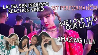 LISALALISA SBS Inkigayo Live Performance Reaction Video  Pinkpunk TV [upl. by Redlac879]