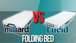 📌Milliard Folding Bed VS LUCID Folding Bed  Best Folding Beds [upl. by Inohs]