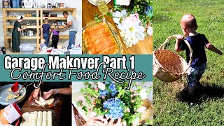 Delicious Comfort Food Recipe Garage Makeover Kickoff [upl. by Sams106]