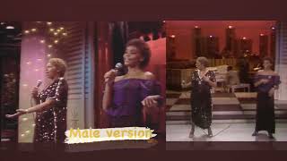 Whitney Houston and Cissy Houston  Duet Medley Live Merv Griffin Show 1983 MALE VERSION [upl. by Inavoj110]