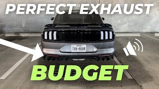 SOUNDS PERFECT  2018 Mustang GT Catback Exhaust H Pipe Startuprevs [upl. by Plath125]