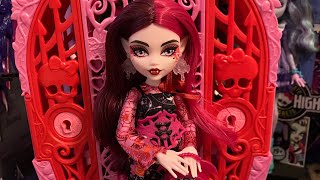 MONSTER HIGH G3 SKULLTIMATE SECRETS SERIES 5 GARDEN MYSTERIES DRACULAURA DOLL REVIEW AND UNBOXING [upl. by Onibag]