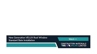 New Generation VELUX Roof Window Standard Slate Installation [upl. by White]