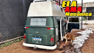 MODIFICAMOS ALGUMAS COISAS NA KOMBI E DESCOBRIMOS O PROBLEMA DO MOTOR T10 Ep14 [upl. by Nahtam]