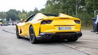 Ferrari 812 GTS with Capristo Exhaust  Launch Controls Accelerations amp Revs [upl. by Lottie]