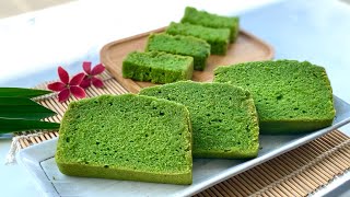 Pandan Moss Cake Without Ovallete Steam method Kek Lumut Tanpa Ovallete [upl. by Kirbie]