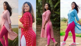 Beautiful Daily Wear Kurti With Legging  Tight Leggings For Girls  Fashion amp Films [upl. by Ebonee]