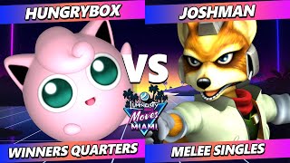 LMM Miami 2024  Hungrybox Jigglypuff Vs Joshman Fox Smash Melee  SSBM [upl. by Petulia]