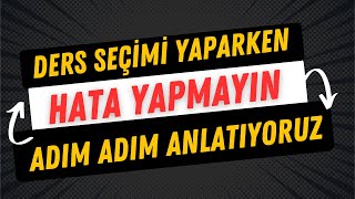 Açık Lise Ders Seçimleri Adım Adım 2024 [upl. by Cherilynn696]