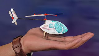 Making a Rubberband Powered Helicopter working tail rotor [upl. by Vaas846]