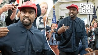 Kanye West goes on 10minute blistering rant about Jesus Hitler Trump and his daughter [upl. by Amak]