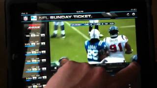 Directv Sunday Ticket on iPad [upl. by Aicilav]