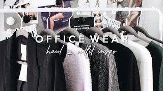 HampM OFFICE WEAR HAUL  OUTFIT IDEAS FOR WORK 2019 [upl. by Anirdnaxela]