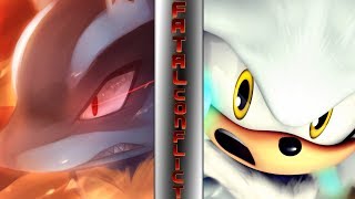 LUCARIO vs SILVER THE HEDGEHOG Pokémon vs Sonic The Hedgehog  ⚠️ FATAL CONFLICT ⚠️ [upl. by Aiouqahs]