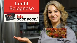 Lentil Bolognese with Zucchini Noodles Zoodles [upl. by Anthea870]