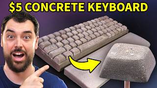 DIY Keyboard Using 5 Worth of Concrete and 100 hrs [upl. by Yllas]