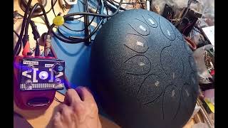 Steel tongue drum into Danelectro Delay by Psychiceyeclix circuitbent soundart noiseart music [upl. by Ocer]