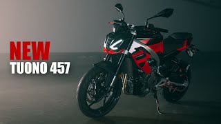 2025 APRILIA TUONO 457 REVEALED  New 400cc Streetfighter Bike [upl. by Akiria52]