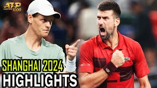 Novak Djokovic vs Jannik Sinner Final Highlights  Shanghai 2024 [upl. by Crescin]