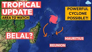 Possible Powerful Cyclone Near Mauritius Reunion and Madagascar Next Week [upl. by Vonni35]