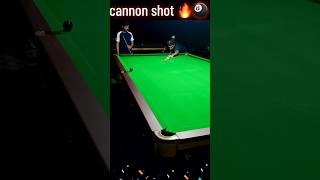 Exhibition Cannon Shot🔥snookercoach snookerplayer skill pool snookerstar billiards talent [upl. by Bernadette]