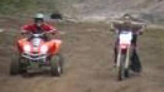 KFX700 vs CRF450R [upl. by Arlina]