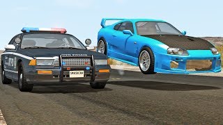 POLICE CHASES Vol 1  BeamNG DRIVE [upl. by Kamilah]