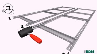 RB BOSS BOLTLESS GARAGE SHELVING ASSEMBLY GUIDE [upl. by Sairu595]