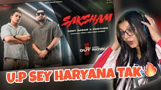 SAKSHAM official Video  ADDY NAGAR x PANTHER  Vicky Don  REACTION VIDEO [upl. by Ynatsyd]