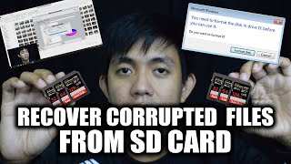 How to recover files from SD card without formatting  WAG E FORMAT [upl. by Redwine]