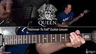 Hammer To Fall Guitar Lesson  Queen [upl. by Aenneea]