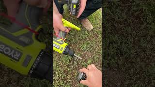 Rigid vs Ryobi  Drill wrestlingrigid ryobi drillwrestle viral wrestling battle toughtools [upl. by Tenej]