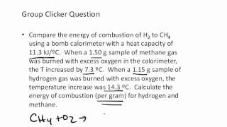 Bomb Calorimeter Example [upl. by Naashom]