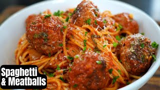 Easy and Delicious Spaghetti amp Meatballs Recipe Youll Never Need Another Meatball Recipe [upl. by Reteip194]