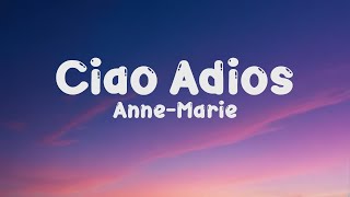 AnneMarie  Ciao Adios Lyrics [upl. by Naoj832]