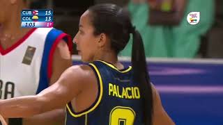 FINAL BALONCESTO FEMENINO CENTROAMERICANOS COLOMBIA VS CUBA [upl. by Lorianne]