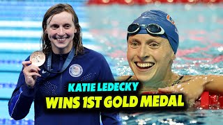 Katie Ledecky Wins 1st Gold Medal  Womens 1500m Freestyle  Olympic 2024 [upl. by Radnaxela]