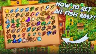 Stardew Valley How To Get All FishAll Locations Fish Guide [upl. by Laise]