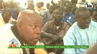 Discour Mame Mor Mbaye clôture Magal Darou Mouhty 2022 Keur Baye Cheikh Khady [upl. by Anoy]