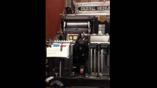 Platen Press Kiss Cut [upl. by Ierdna]