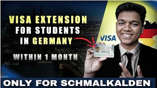 Student Visa Extension in Schmalkalden Germany  StepbyStep Guide [upl. by Alis]