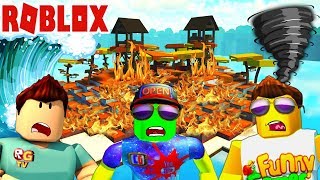 Выживание на БЕЗУМНЫХ ОСТРОВАХ в РОБЛОКС Совместные приключения с Funny Games TV и Roblox Games TV [upl. by Ailesor]