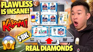 THE NEW 8K FLAWLESS BOX IS INSANE KABOOM 😱🔥 2023 Panini Flawless NFL Football Hobby Box Review [upl. by Kristie]