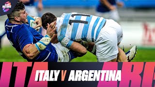 Italy v Argentina  Match Highlights  Autumn Nations Series [upl. by Peonir119]