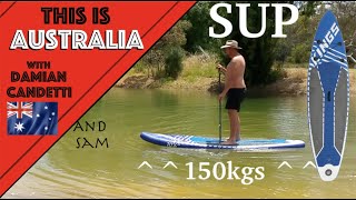 Adventure Kings Stand up Paddle Board Test with 150kg rating [upl. by Anaiad627]